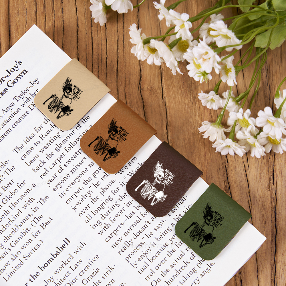 Pagewings Mentally Ill But Totally Chill Magnetic Bookmark