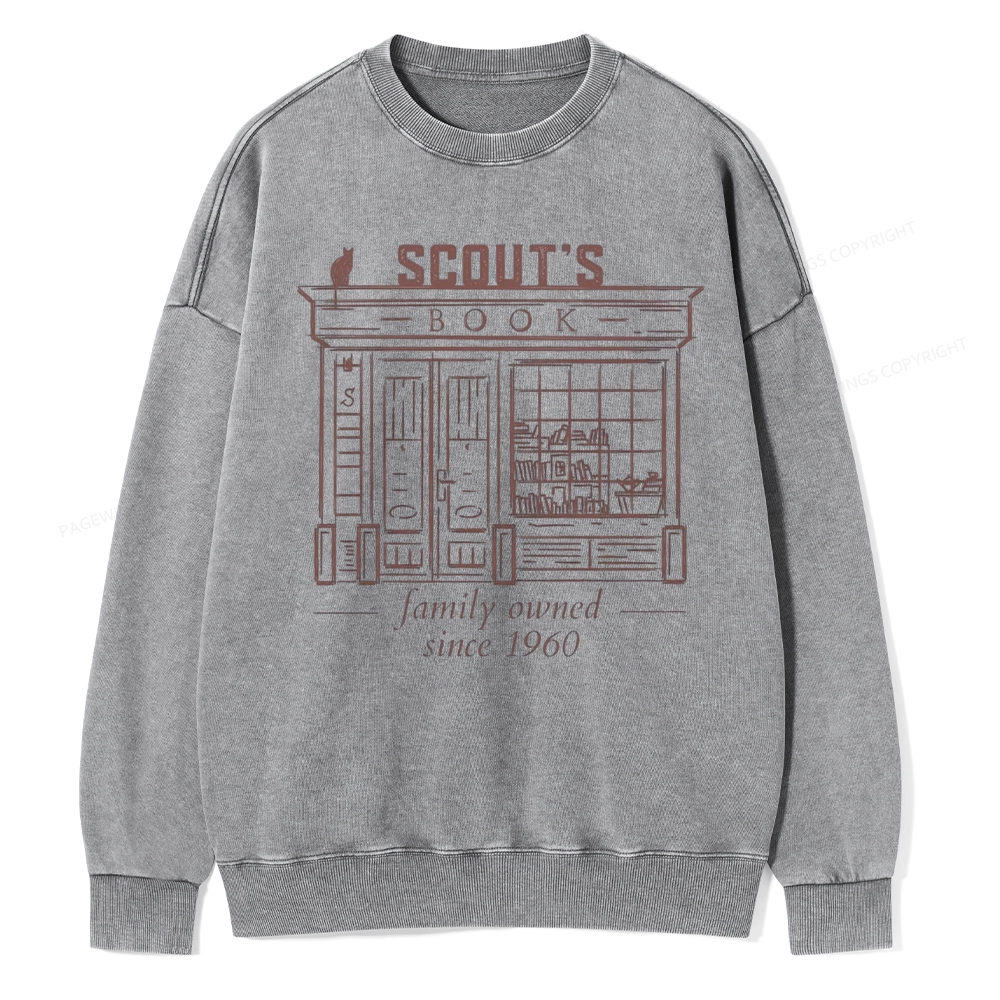 Pagewings To Kill a Mockingbird Unisex Washed Sweatshirt
