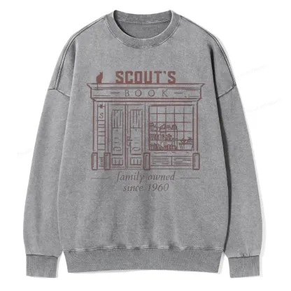 Pagewings To Kill a Mockingbird Unisex Washed Sweatshirt