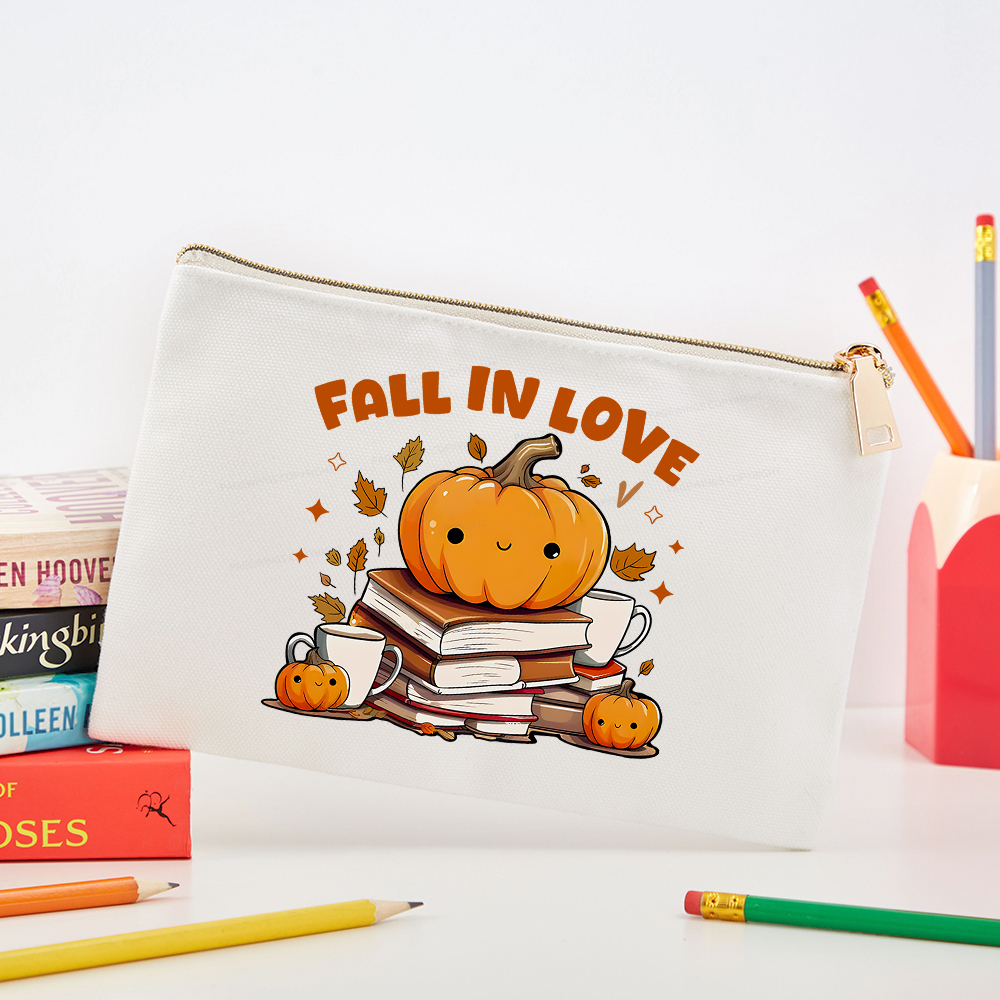 Pagewings Thanksgiving Fall in Love with Reading Pouch