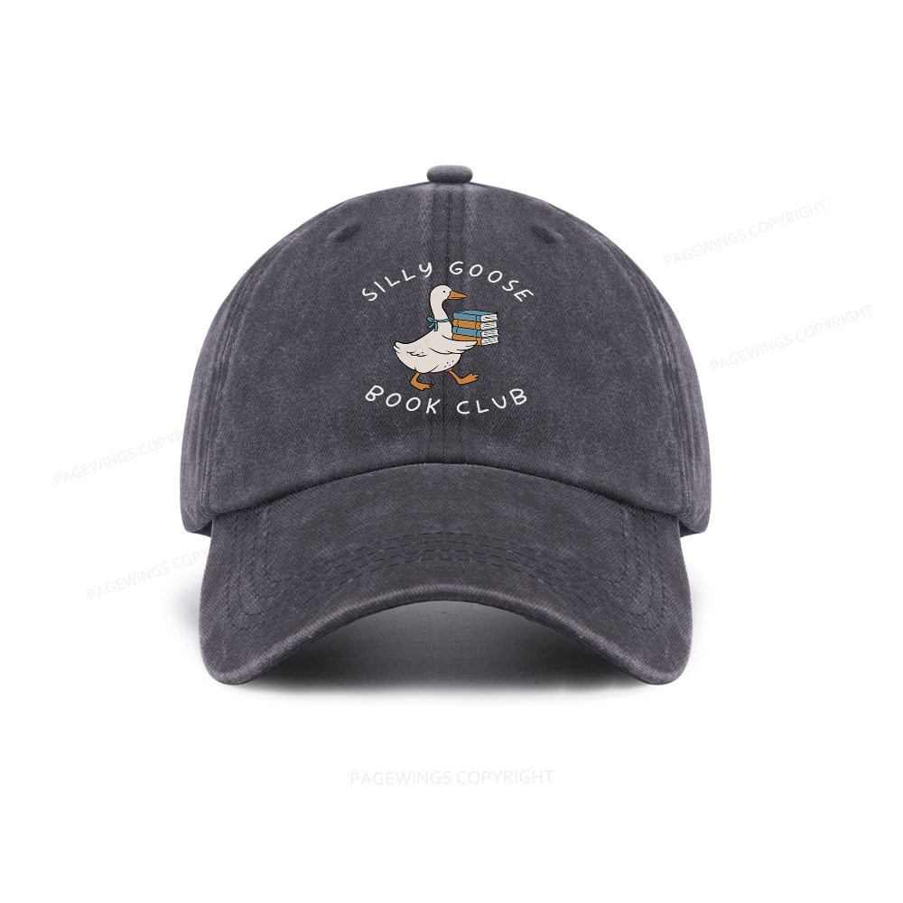 Pagewings Silly Goose Book Club Washed Cap