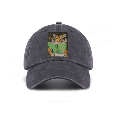 Pagewings Motivational Tiger Washed Cap