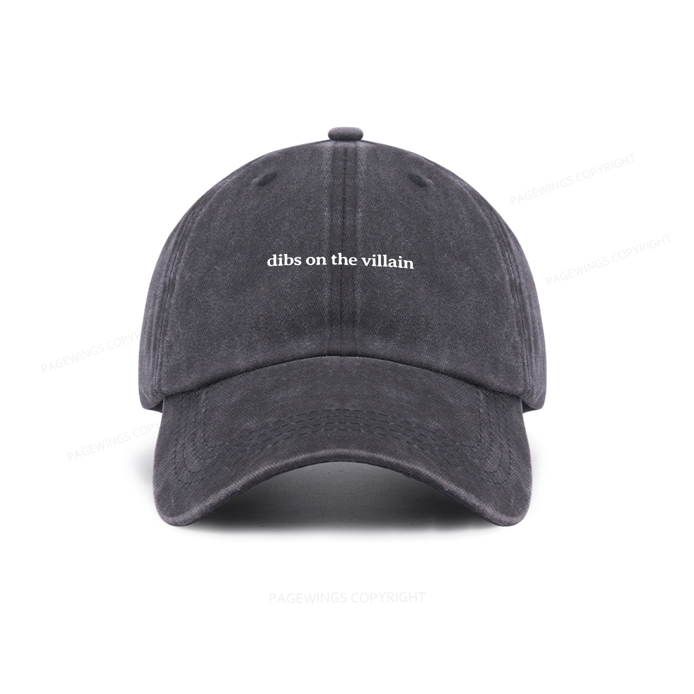 Pagewings Dibs On The Villain Washed Cap