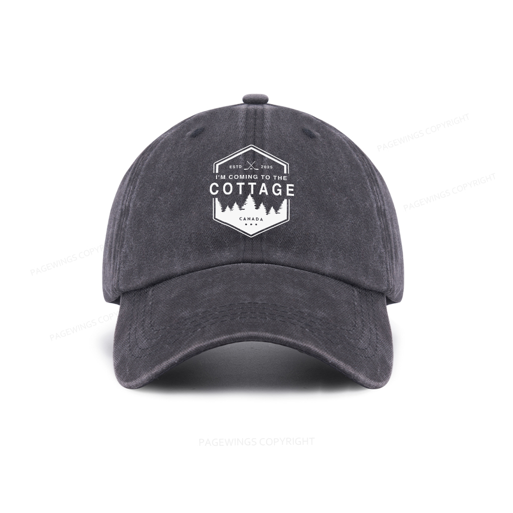 Pagewings Coming To The Cottage Washed Cap