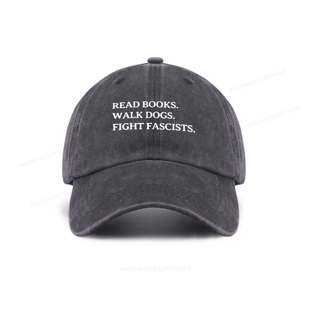 Pagewings Read Books Walk Dogs Washed Cap
