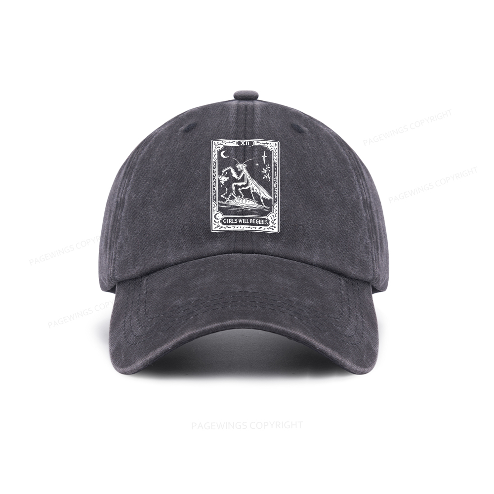 Pagewings  Girls Will Be Girls Washed Cap