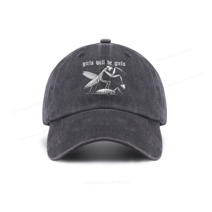 Pagewings Girls Will Be Girls Washed Cap