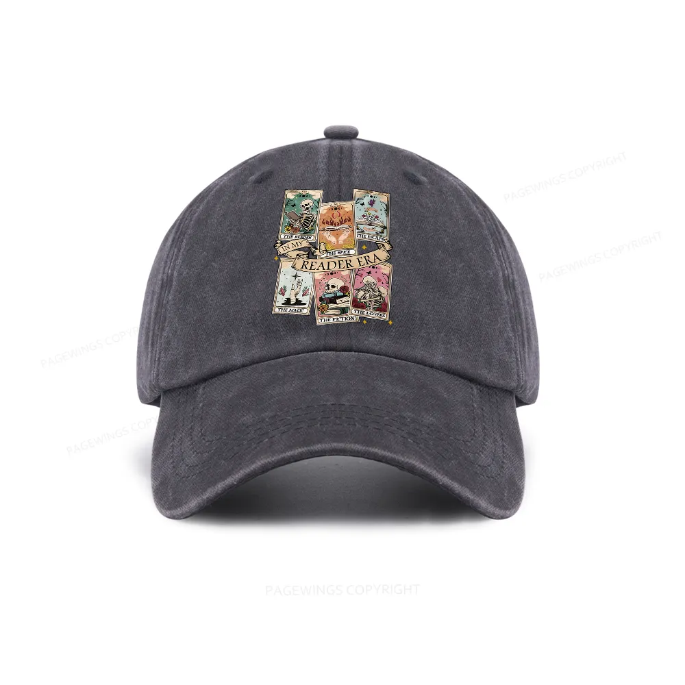 Pagewing Book Lover Gift, Bookish Gift Washed Cap