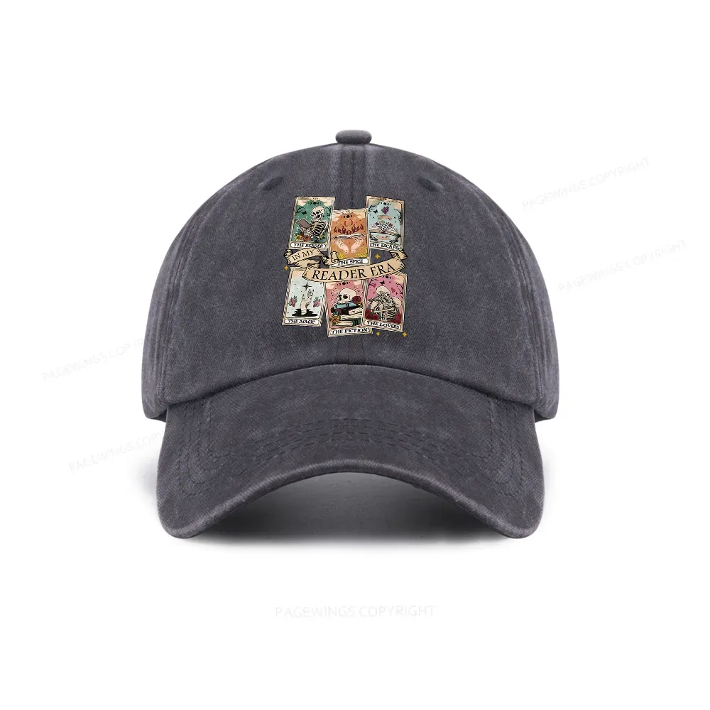 Pagewing Book Lover Gift, Bookish Gift Washed Cap