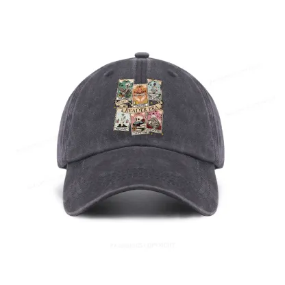 Pagewing Book Lover Gift, Bookish Gift Washed Cap