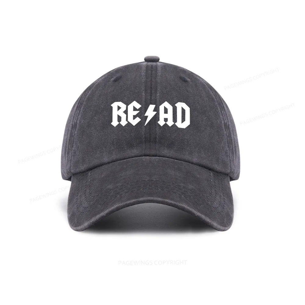 Pagewings Read Back In The Library "Rock And Roll" Washed Cap