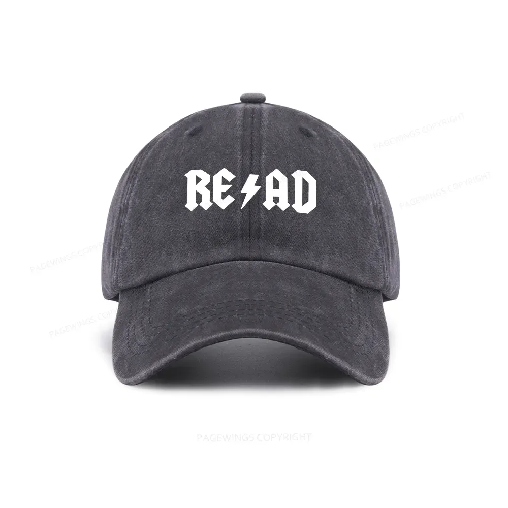 Pagewings Read Back In The Library "Rock And Roll" Washed Cap