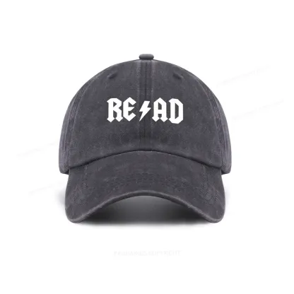 Pagewings Read Back In The Library "Rock And Roll" Washed Cap