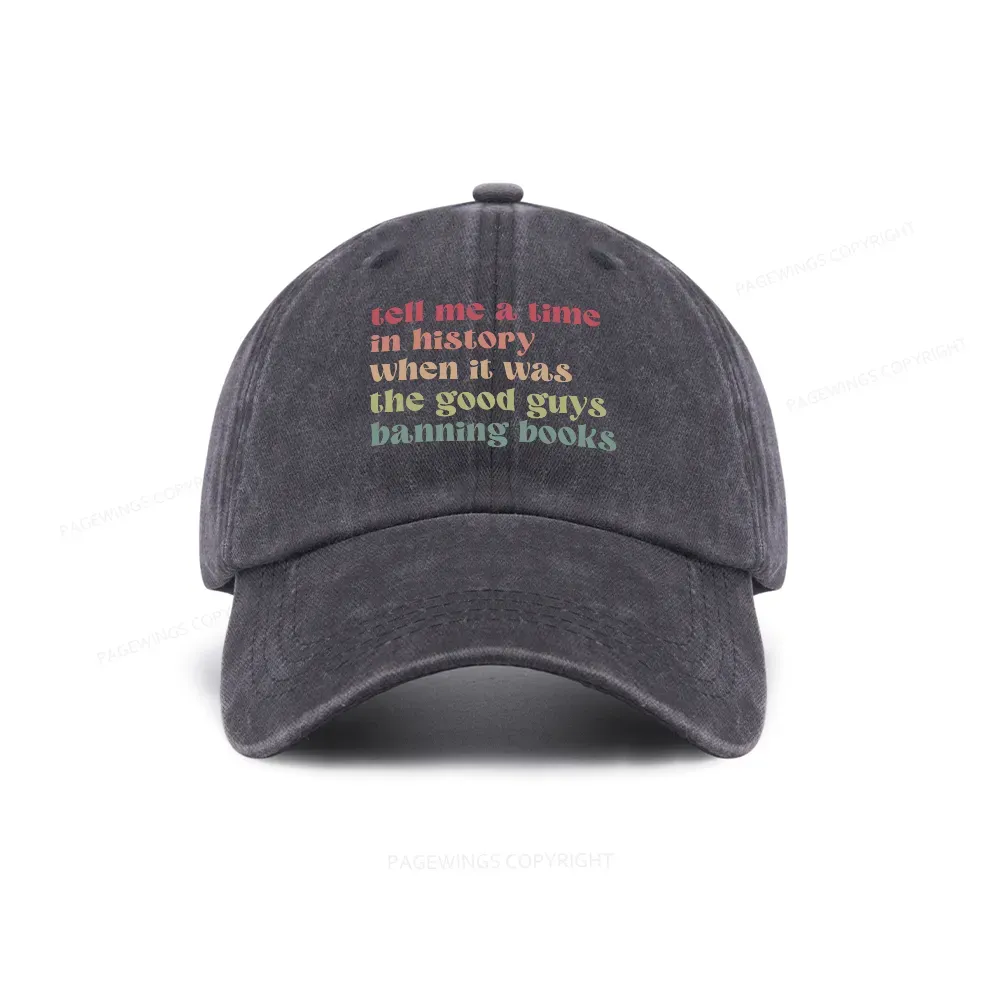 Pagewings Tell Me a Time in History Washed Cap
