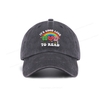 Pagewings St. Patrick's Day Librarian Washed Cap