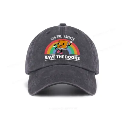 Pagewings Ban The Fascists Save The Books Washed Cap