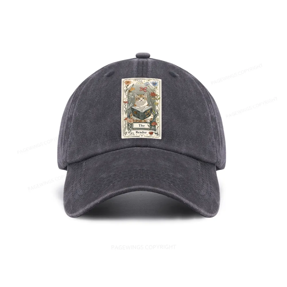 Pagewings The Reader Washed Cap