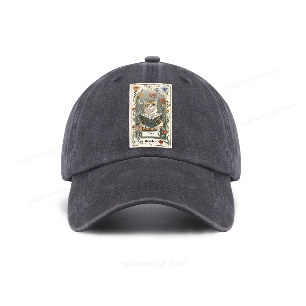 Pagewings The Reader Washed Cap