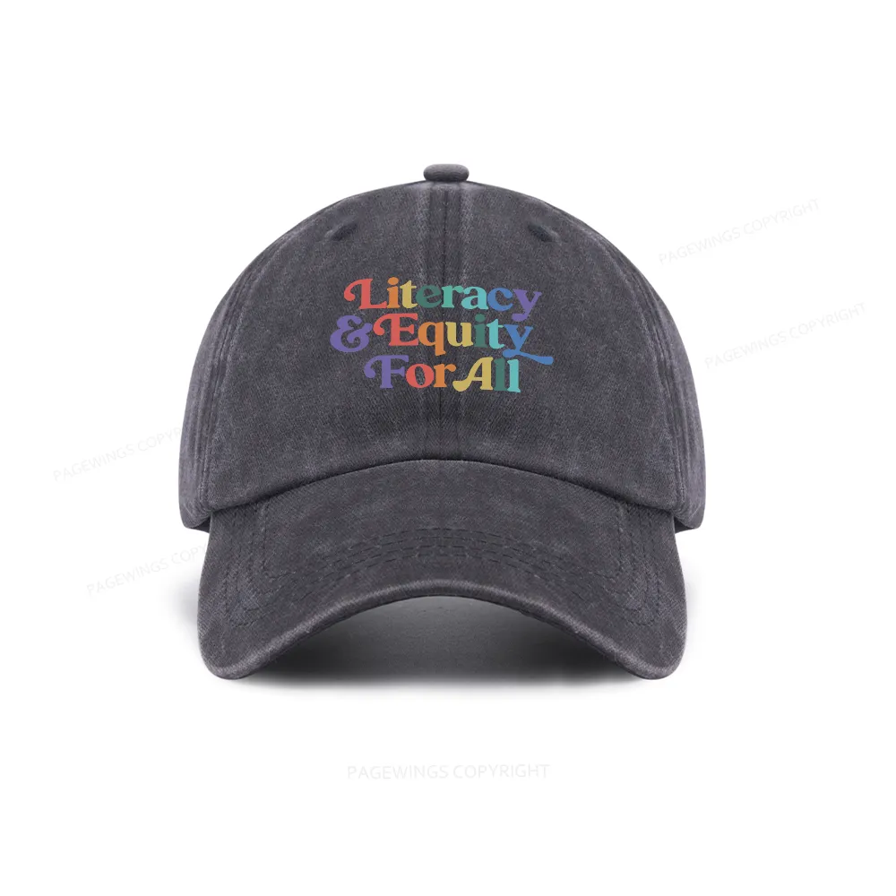 Pagewings Literacy & Equity For All Washed Cap