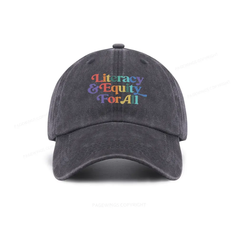 Pagewings Literacy & Equity For All Washed Cap