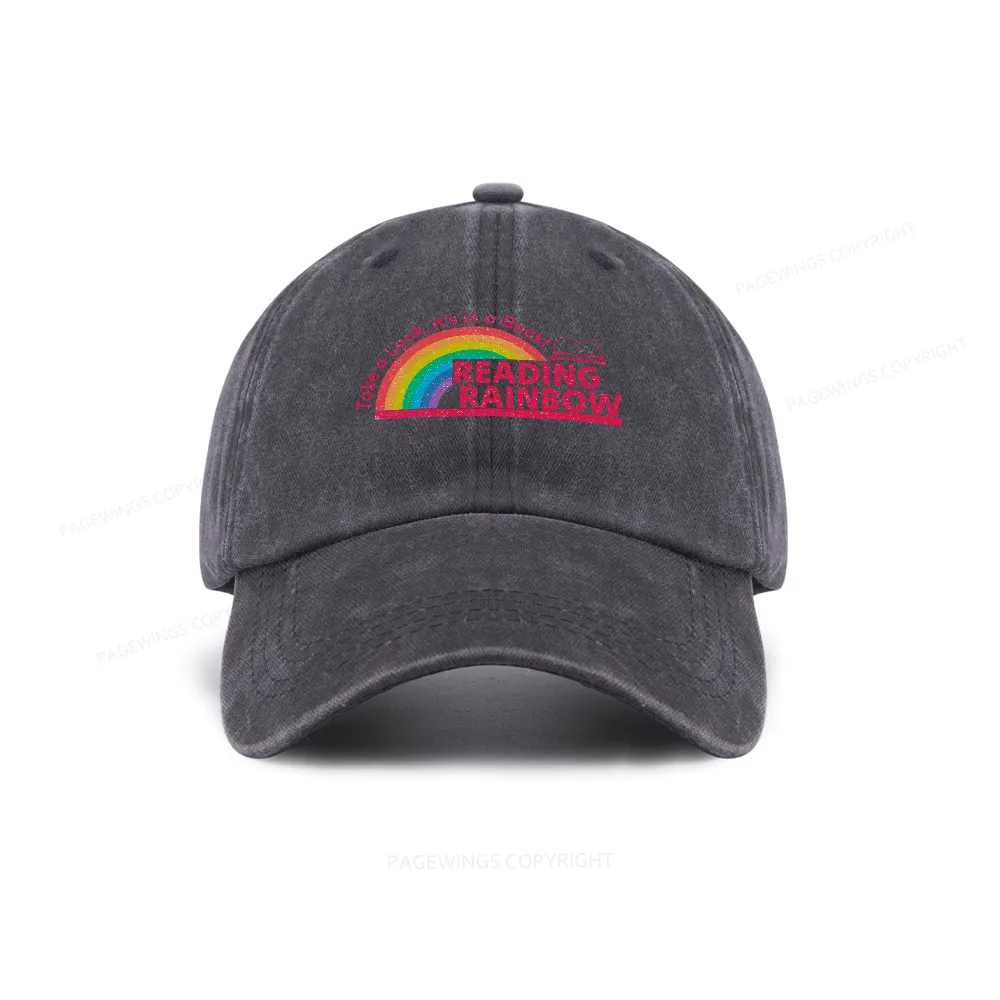 Pagewings Reading Rainbow Washed Cap