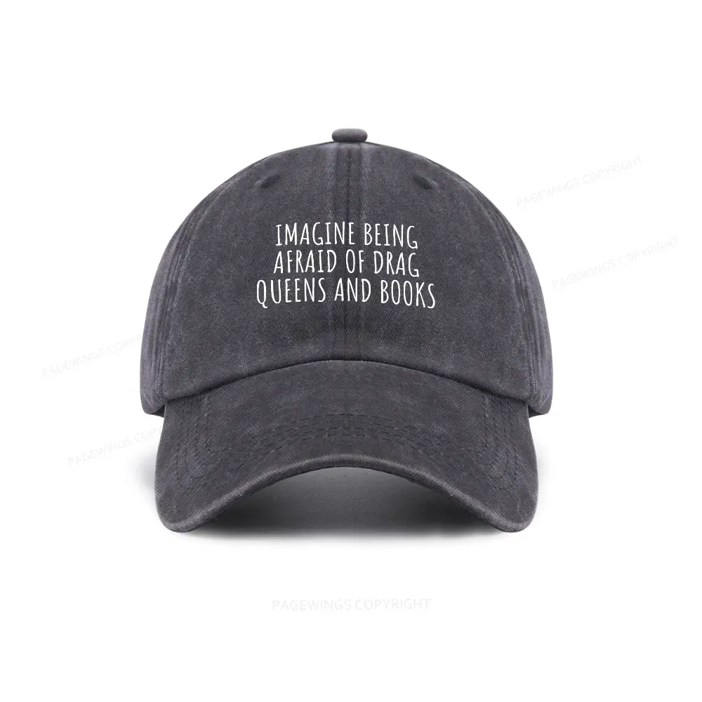 Pagewings Funny Liberal Washed Cap
