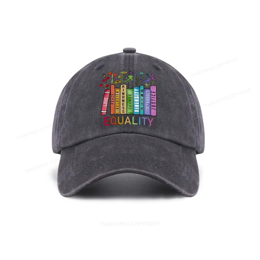 Pagewings Equal Rights Washed Cap