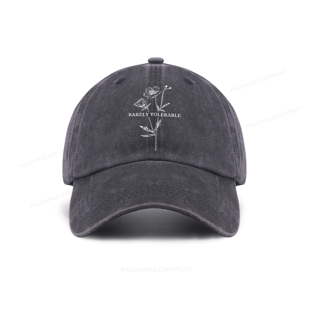 Pagewings Barely Tolerable Washed Cap