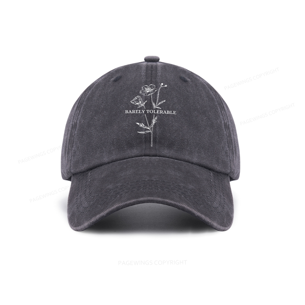 Pagewings Barely Tolerable Washed Cap