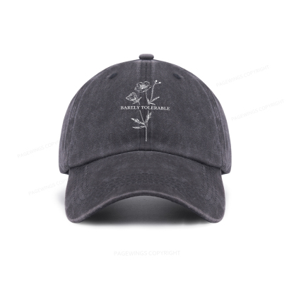 Pagewings Barely Tolerable Washed Cap