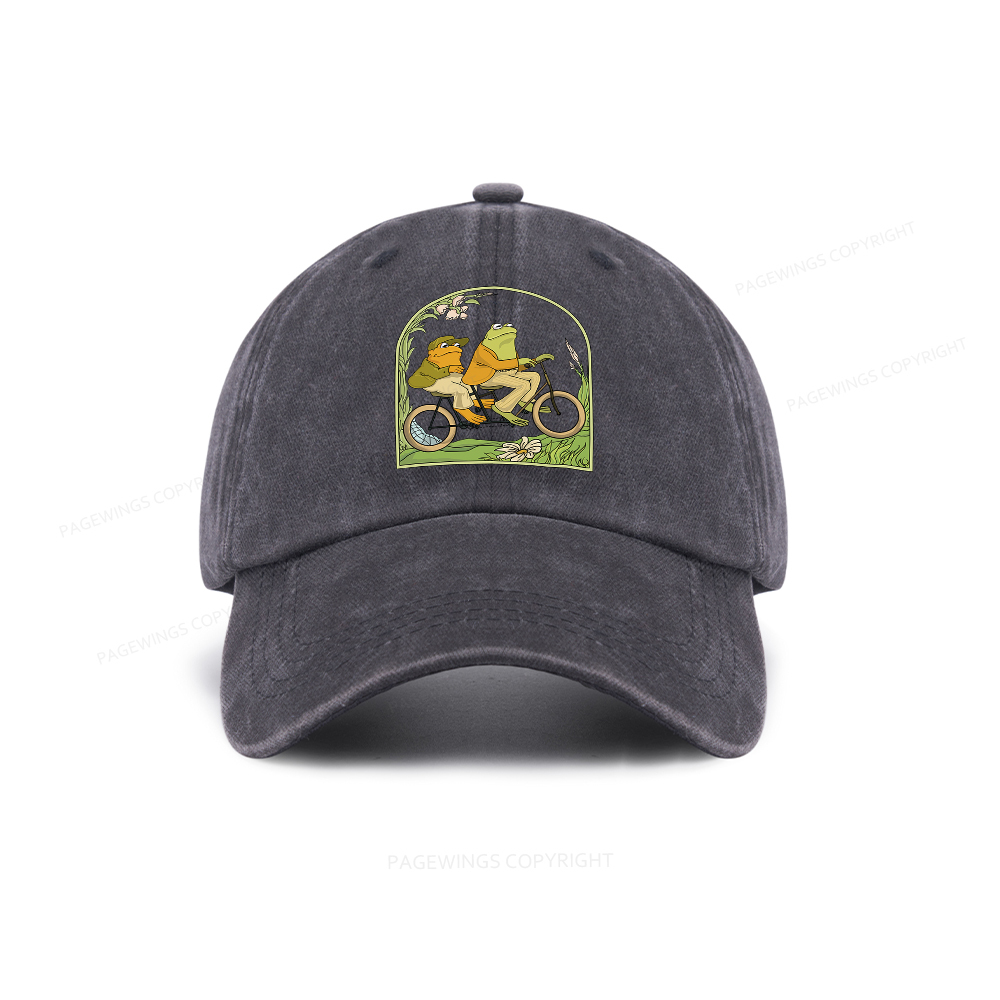 Pagewings Frog And Toad Book Vintage Washed Cap