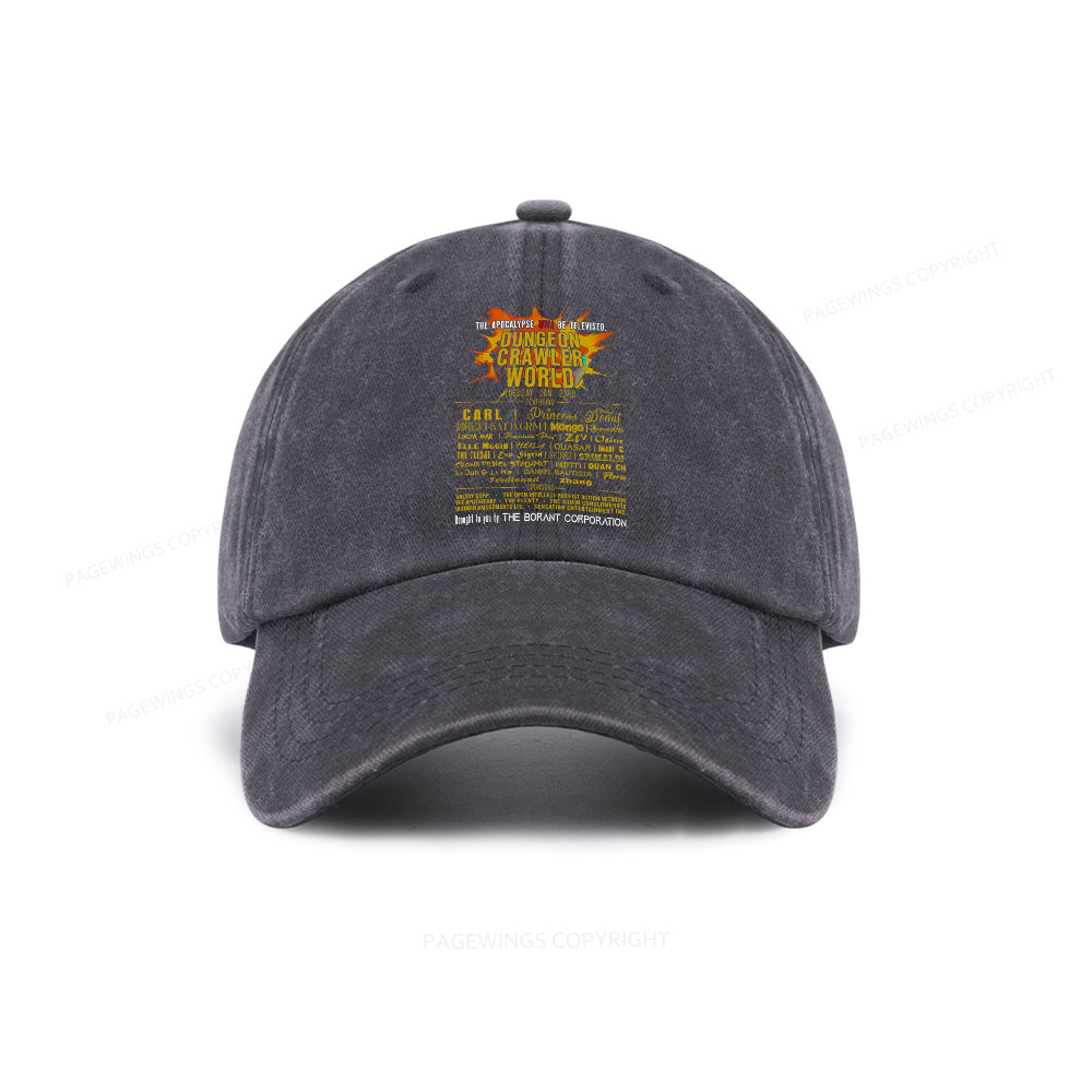 Pagewings  Dungeon Crawler World Tour Washed Cap