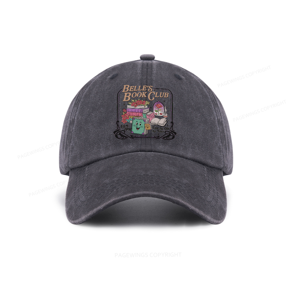 Pagewings Belle's Book Club Washed Cap