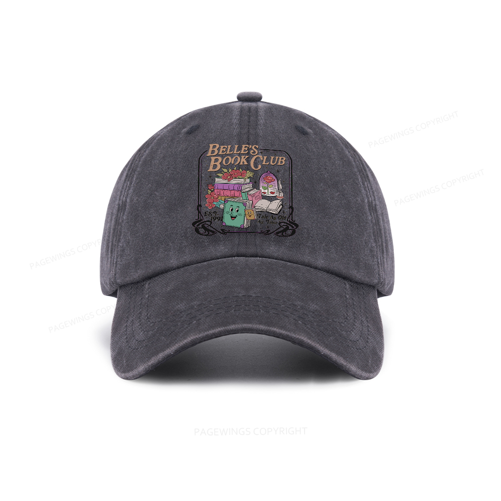 Pagewings Belle's Book Club Washed Cap