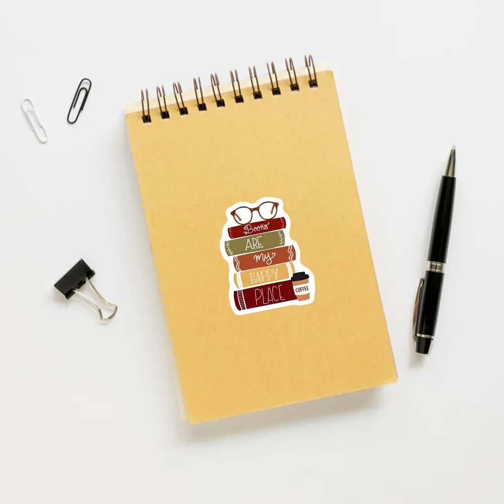 Pagewings Books are My Happy Place Sticker