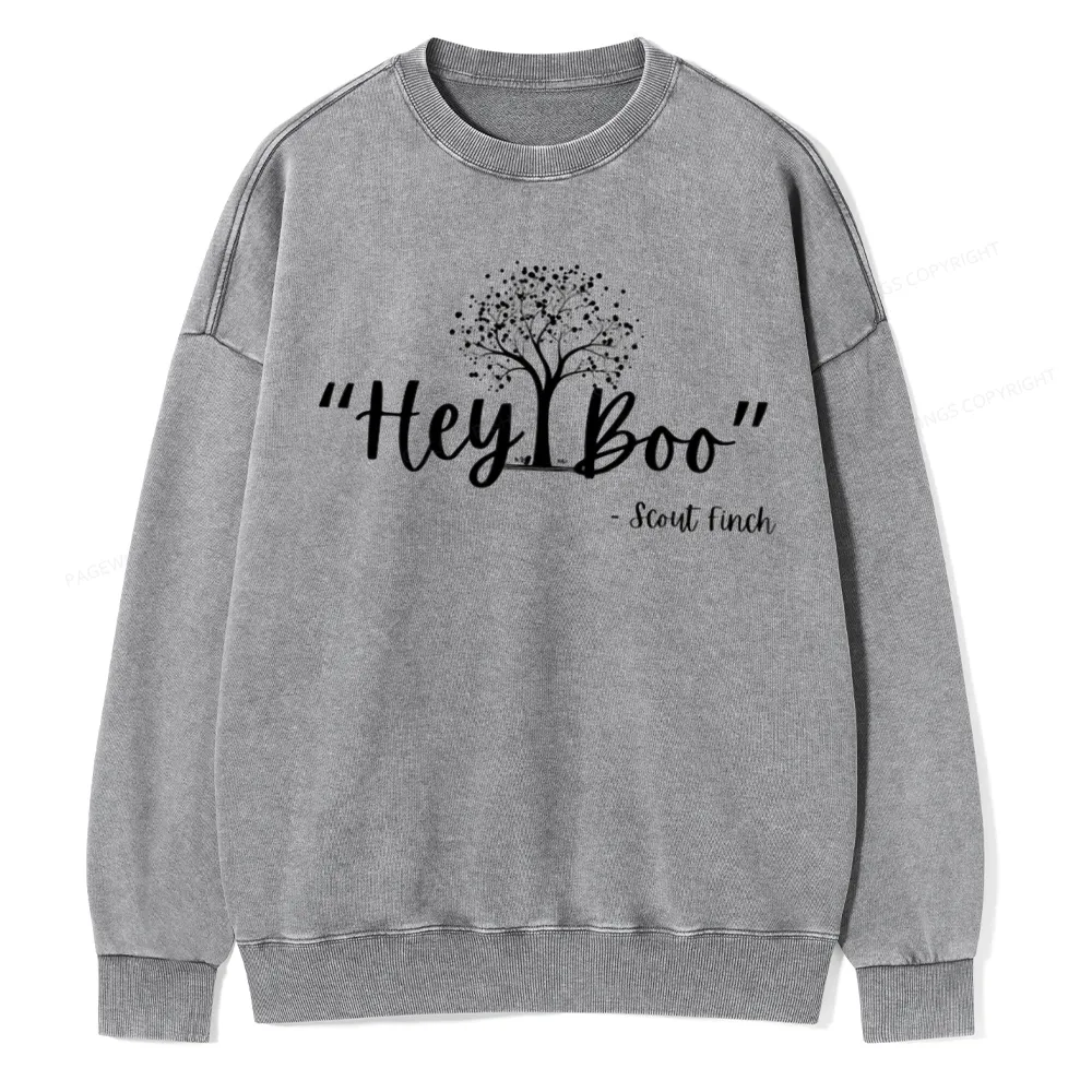 Pagewings To Kill a Mockingbird Unisex Washed Sweatshirt