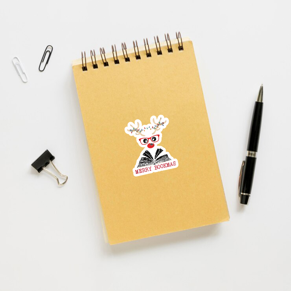 Pagewings Christmas Reindeer Reading Sticker