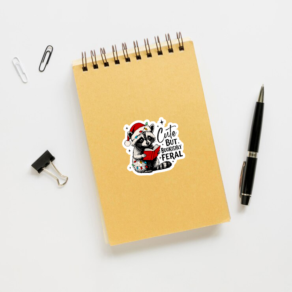 Pagewings Cute But Feral Sticker