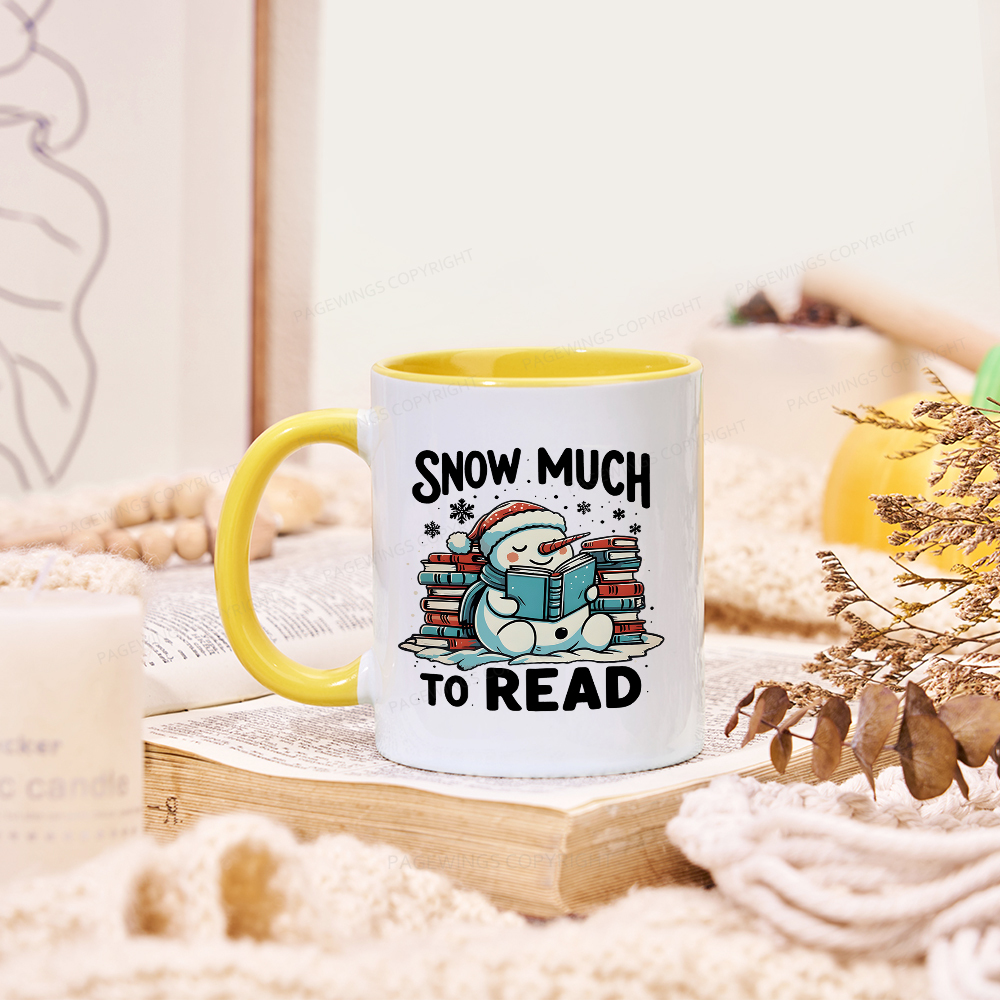 Pagewings Snow Much To Read Mug