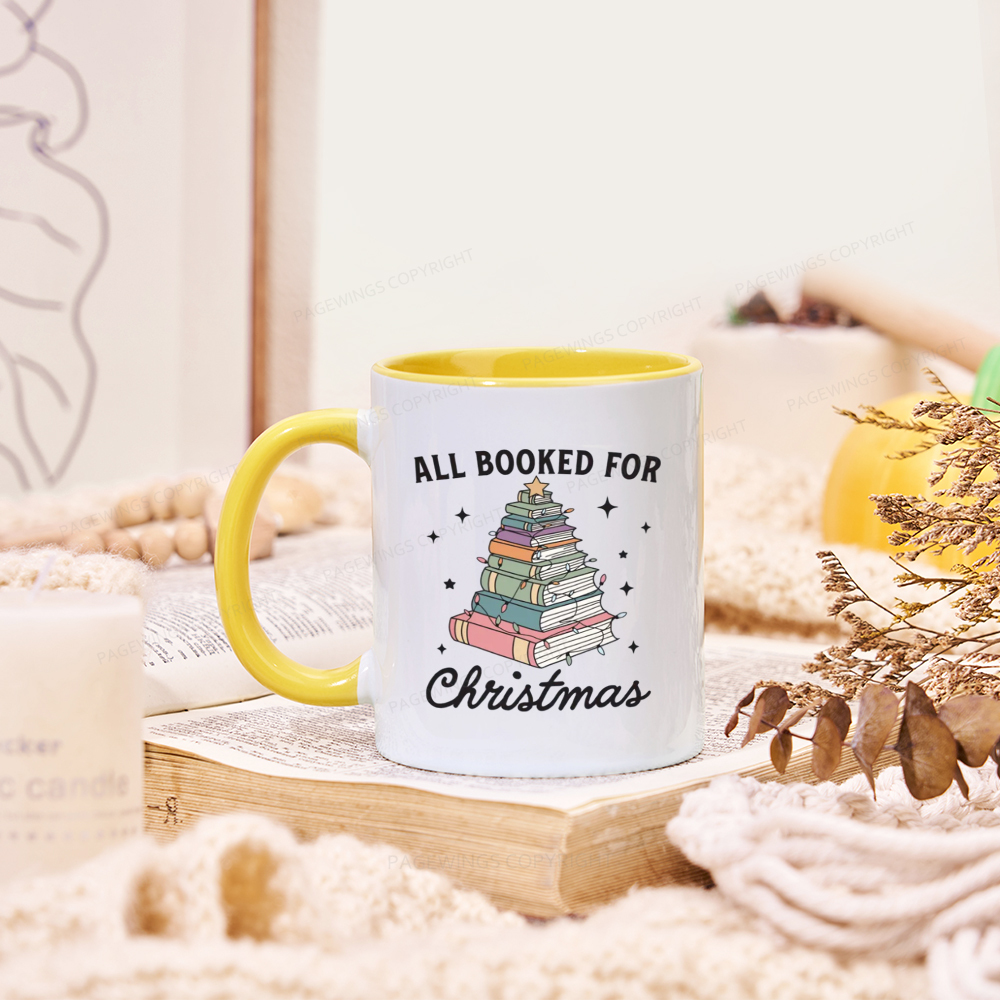 Pagewings All Booked For Christmas Mug