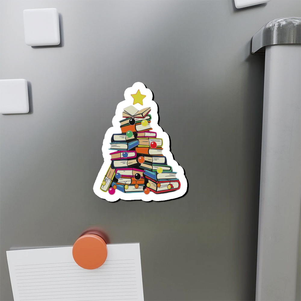 Pagewings Christmas Tree Bookworm Fridge Magnet