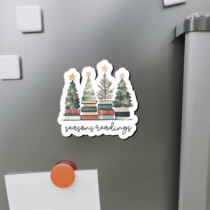 Pagewings Bookish Christmas Fridge Magnet