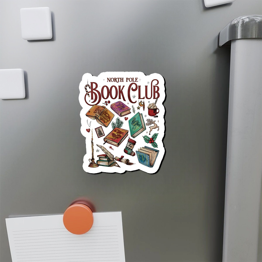 Pagewings SJM Book Club Christmas Fridge Magnet