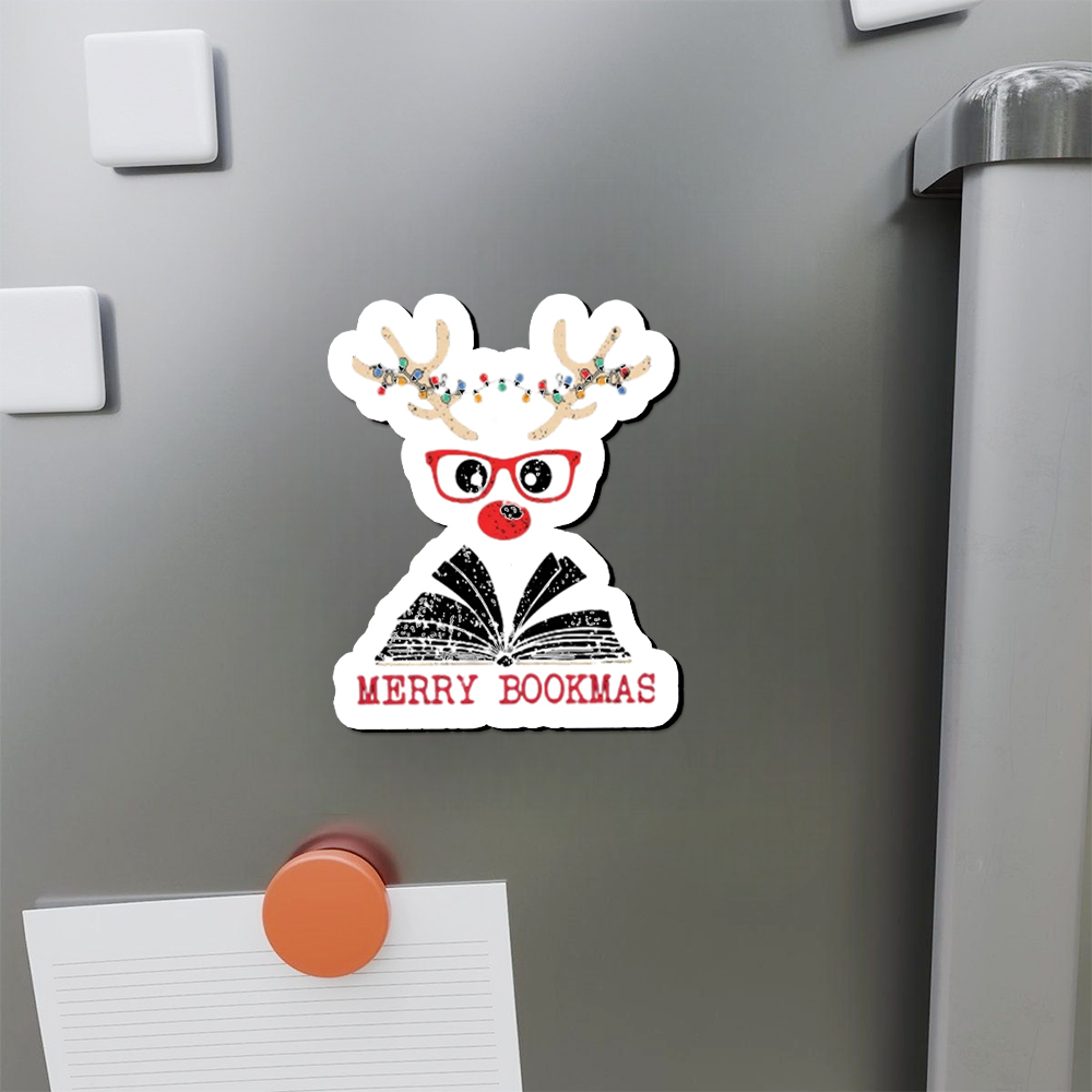 Pagewings Christmas Reindeer Reading Fridge Magnet