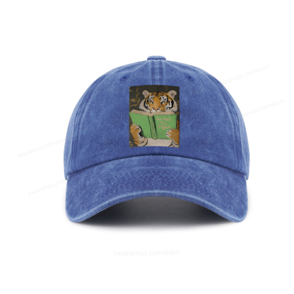 Pagewings Motivational Tiger Washed Cap