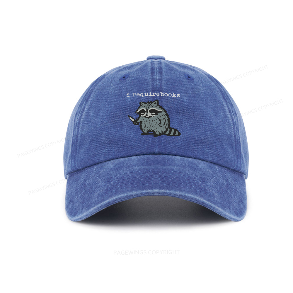 Pagewings I Require Books Washed Cap
