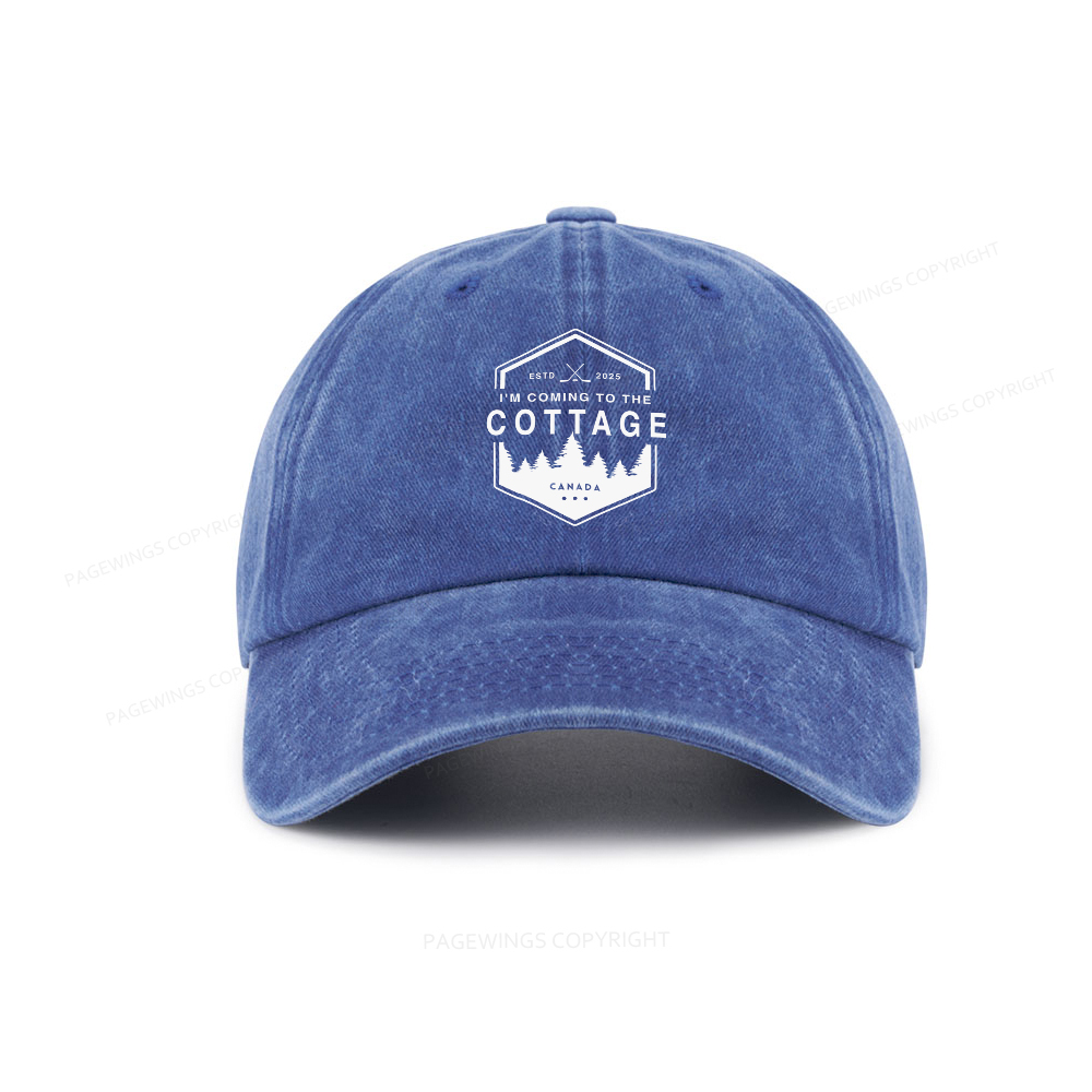 Pagewings Coming To The Cottage Washed Cap