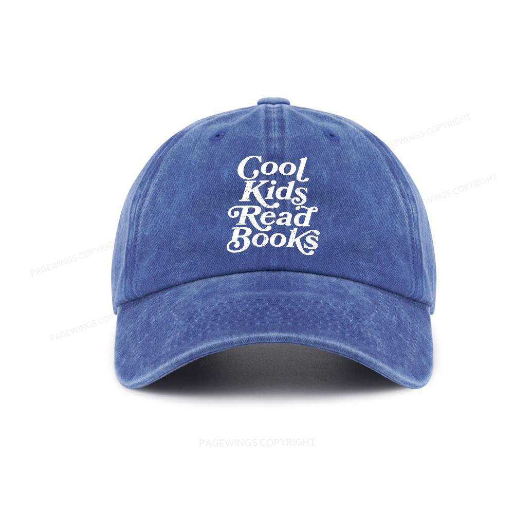 Pagewings Cool Kids Read Books Washed Cap