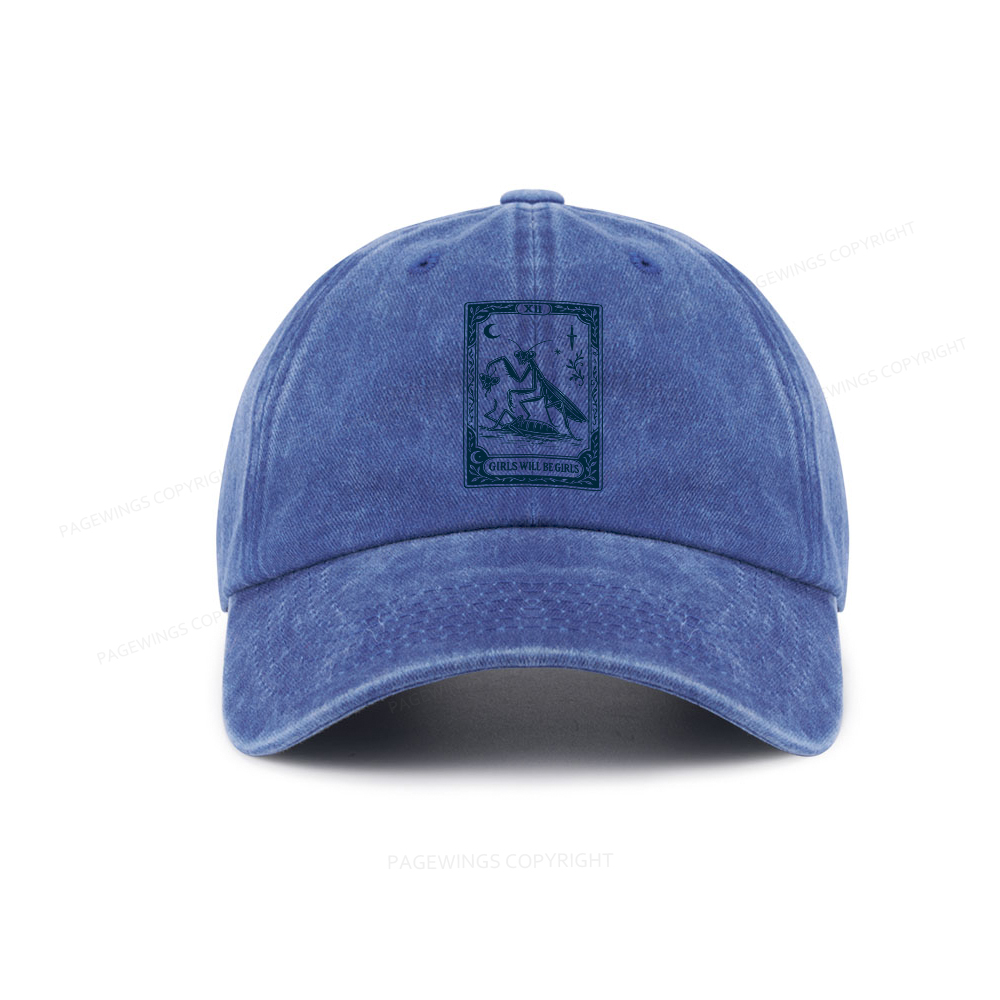 Pagewings  Girls Will Be Girls Washed Cap