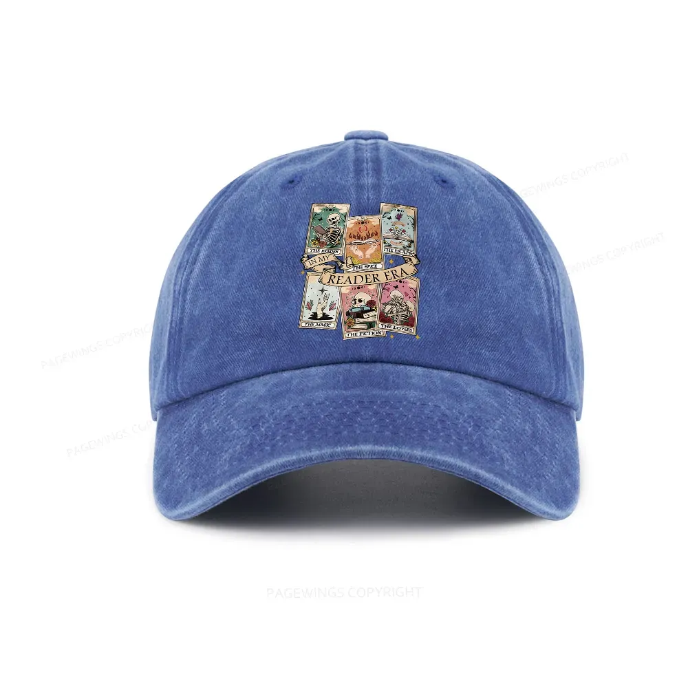 Pagewing Book Lover Gift, Bookish Gift Washed Cap